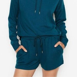 VICTORIA’S SECRET | glowing waffle mystic jade blue pj loungewear shorts size s